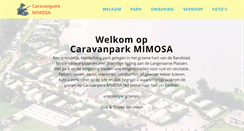 Desktop Screenshot of caravanpark-mimosa.nl